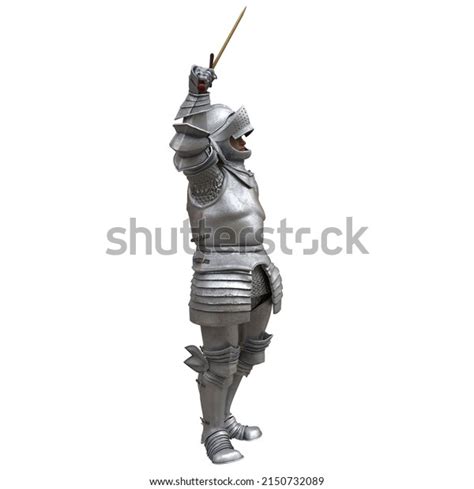 Medieval Knight Armor Isolated White Background Stock Illustration ...