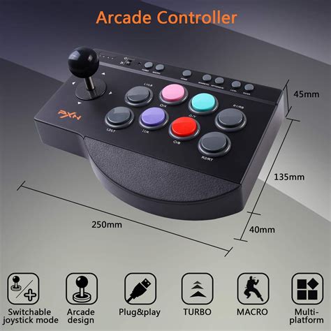 Arcade Fight Stick Pxn Usb Pc Street Fighter Arcade Game Fighting Jo