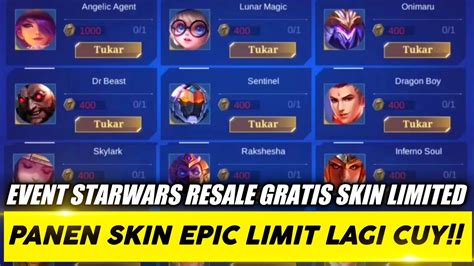 MLBB X STARWARS KEMBALI RILIS BISA PANEN BANYAK SKIN EPIC LIMITED