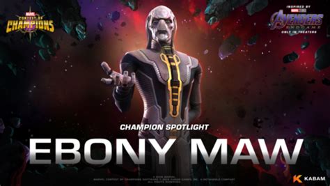 Avengers Endgames Ebony Maw Joins Marvel Contest Of Champions