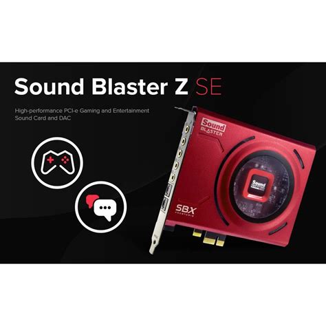 Creative Sound Blaster Z Se Internal Pci E Gaming Sound Card And Dac