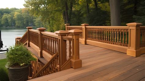 Deck Wood Railings Hudson River Mn Decking Design Backgrounds | JPG ...