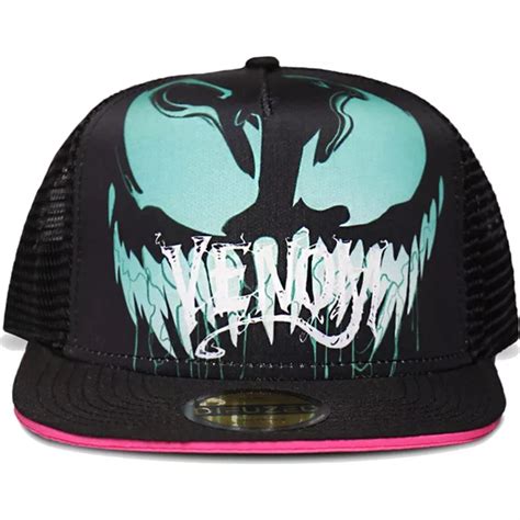 Bon Plano Trucker Preto E Rosa Snapback Para Crian A Venom Marvel