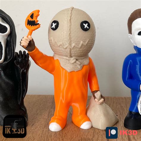 Archivo STL FIGURA SAM TRICK R TREAT SIN SOPORTESModelo Para