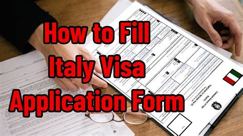 How To Fill Visa Application Form D National Visa Form Italy Visa