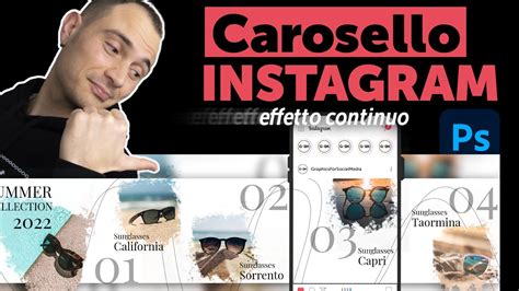 Creare Carosello Instagram Effetto Continuo Con Photoshop Youtube