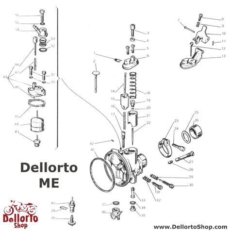 Dellorto ME Carburetor Parts