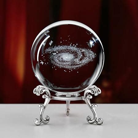 Amazon Qianchang Mm D Galaxy Crystal Ball With Stand Milky Way