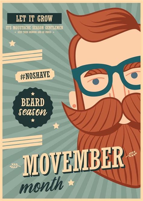 Pin by Hiellette on Movember | Movember, Movember mustache, Movember beard