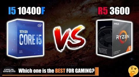 So sánh Ryzen 5 3600 vs I5 10400f - Nên mua loại nào?