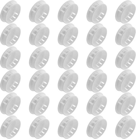 Coufce Pcs White Hole Plugs Mm Plastic Plugs Cabinet Hole Plugs