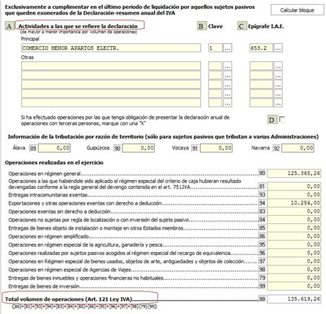 Exoneración Modelo 390 Declaración Resumen Anual de IVA