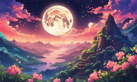 Gorgeous wallpaper nature with moon by xRebelYellx on DeviantArt