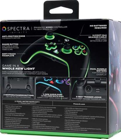 Enhanced Mando Con Cable Xbox Series X S Spectra Infinity