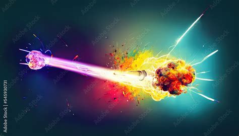 Vfx gun effect. AI render Stock Illustration | Adobe Stock