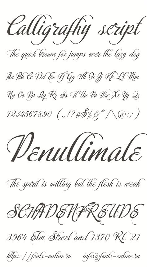 calligrafhy script font