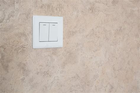 Light switch on the wall stock image. Image of room - 270441433