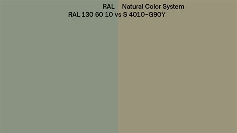 Ral Ral 130 60 10 Vs Natural Color System S 4010 G90y Side By Side