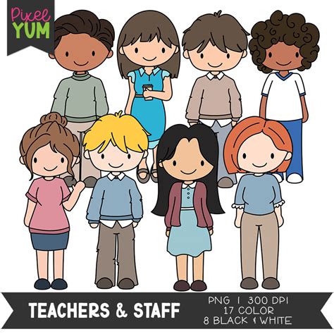 Teachers And Staff Clipart School Adults Clip Art Commercial Use Ok