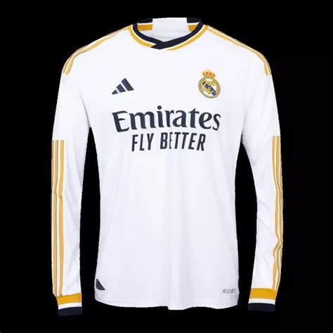 Authentic Real Madrid Home Long Sleeve Soccer Jersey 2023 24