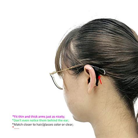 Smarttop Anti Slip Eyeglass Ear Grips Hook Comfortable Silicone Elastic Eyeglasses Temple Tips