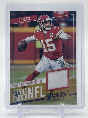 Patrick Mahomes Ii Prestige Stars Of The Nfl Patch Player Worn