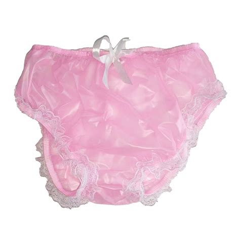 LangKee Haian Slip Camisole En PVC Rose Culotte En Dentelle Pour Dames