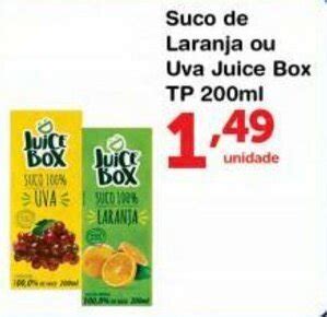 Suco De Laranja Ou Uva Juice Box Tp Ml Oferta Na Rold O