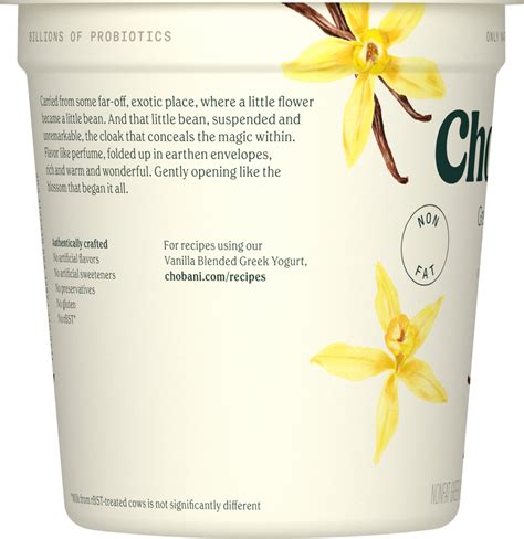 Chobani Yogurt Nonfat Greek Vanilla Planogram Left