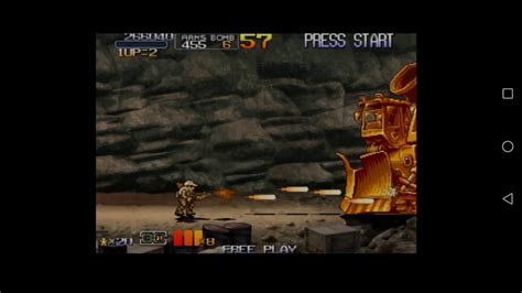 Metal Slug 6 Jefe 1 Boss 1 Mining Vehicle Level 8 Youtube