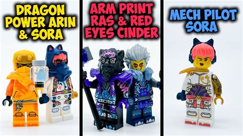 Custom Printed Ninjago Dragons Rising Minifigures Brick Finds Flips