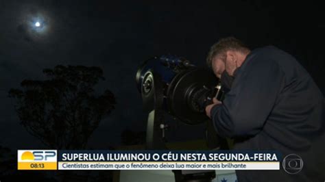 Vídeo Superlua pôde ser vista no céu nesta segunda feira Bom dia SP G1