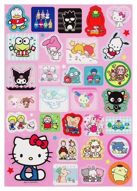 Printable Sanrio Stickers Free