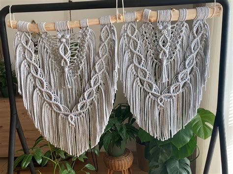 Makrama ze sznurka boho macrame kolory duża