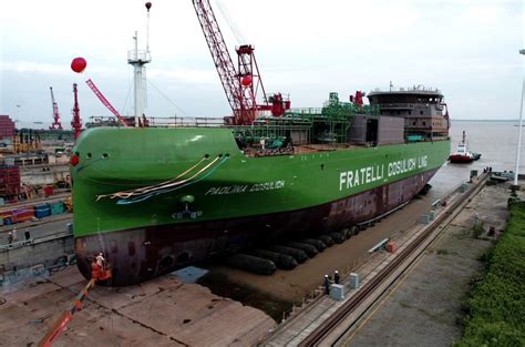 Cimc Soe Launches Second Lng Bunkering Ship For Fratelli Cosulich Lng