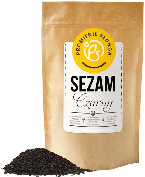 Sezam Czarny 1000g Naturalny 1kg Ceny I Opinie Ceneo Pl