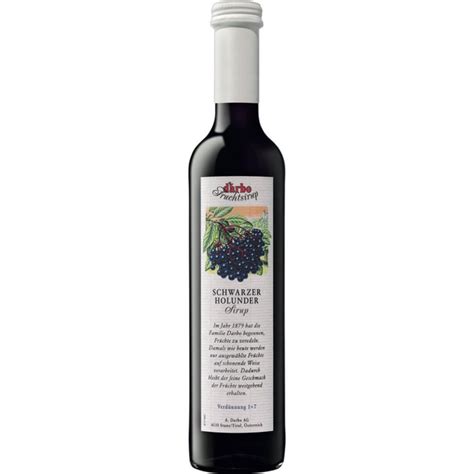 Darbo Sirop De Sureau Noir 0 50 Litre Boutique En Ligne Piccantino