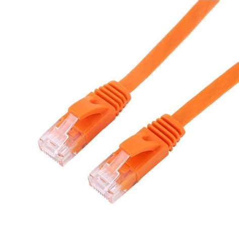 Câble plat LAN de réseau Ethernet RJ45 CAT6 Câbles UTP de routeur de