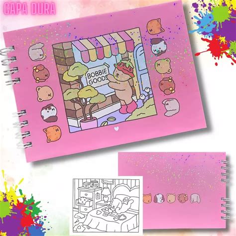Caderno De Pintura Bobbie - Livro de Colorir Bobbie Goods Caderno de Desenho Pintura Coloring Book ...