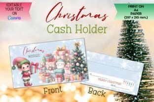 Christmas Cash Envelope Canva Template Graphic By Adalin Digital