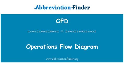 ofd stands  operations flow diagram abbreviation finder