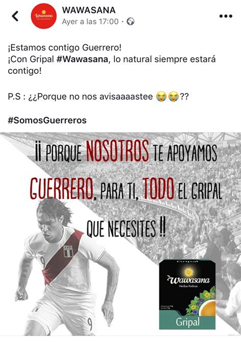 Polémica en Facebook por marca de antigripales que usó a Paolo Guerrero