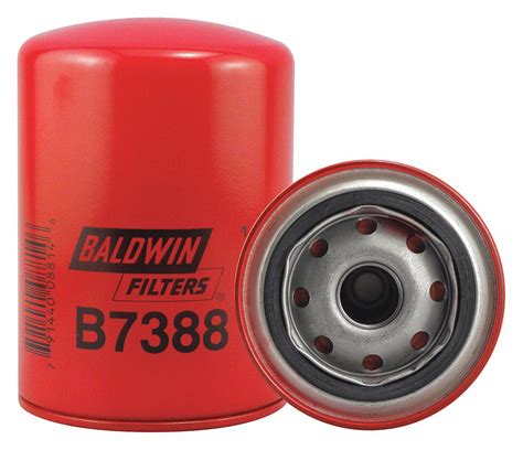 BALDWIN FILTERS M22 1 50 Thread Size 5 3 8 In Overall Ht Oil Filter