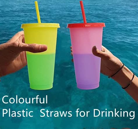 PLA Biodegradable Straight Drinking Straw Paper And Film Individual