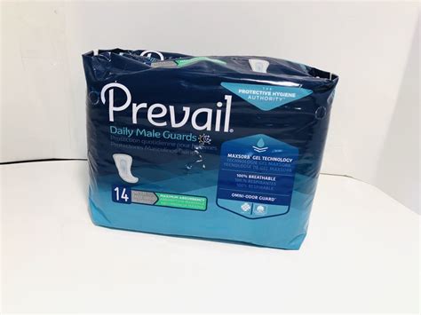 Prevail For Men Maximum Absorbency Male Guards Pads Adhesive 14 Count New Sealed Ebay