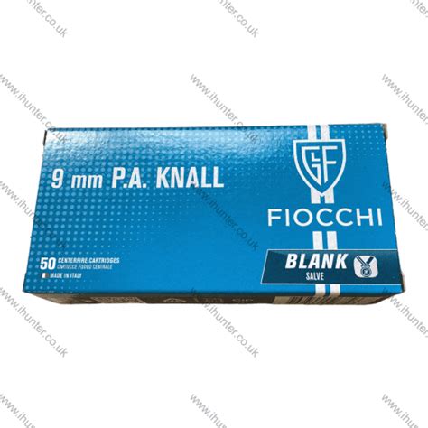 Fiocchi 9mm Blanks Box Of 50 L829 IHunter