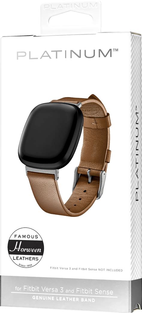 Customer Reviews Platinum Horween Leather Watch Band For Fitbit Versa