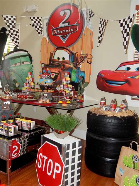 Disney Pixar Car Party Birthday Party Ideas Photo 2 Of 43 Cars