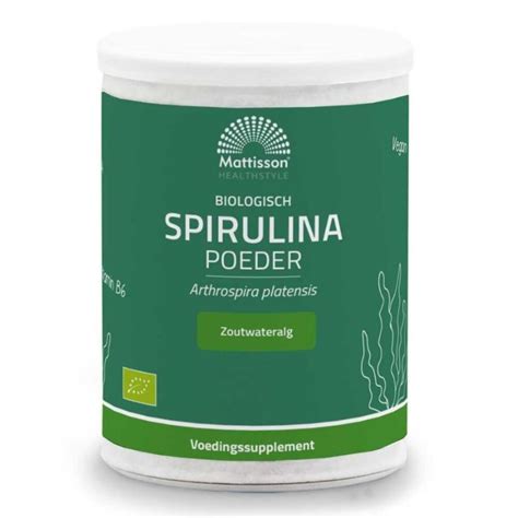 Mattisson Biologisch Spirulina Poeder 125 Gr Lowcarbcenter Nl