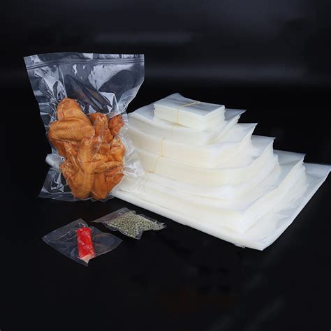 Custom Food Grade Transparent Sides Seal Frozen Food Nylon Vacuum